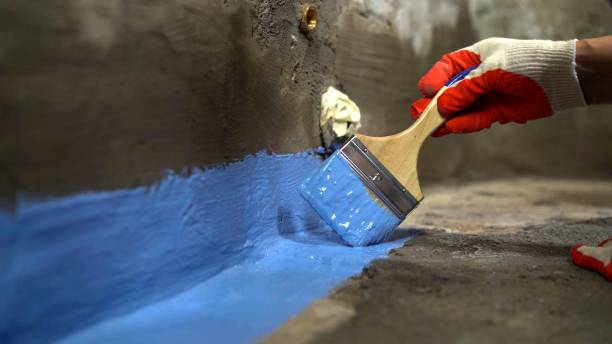 Commercial Exterior Waterproofing project at a Princeton, MN business property by SJ Waterproofing Pros